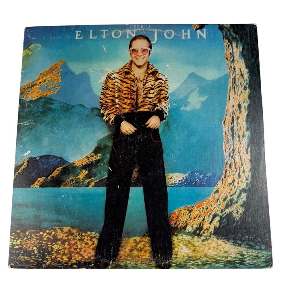 Elton John Caribou Vinyl LP 1974 MCA Records MCA-2116